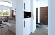 Návrh (vizualizácia) interiéru dvojizbového bytu 