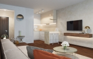 Elegantný, eklektický interiér bytu v Panorama City | PRUNUS STUDIO